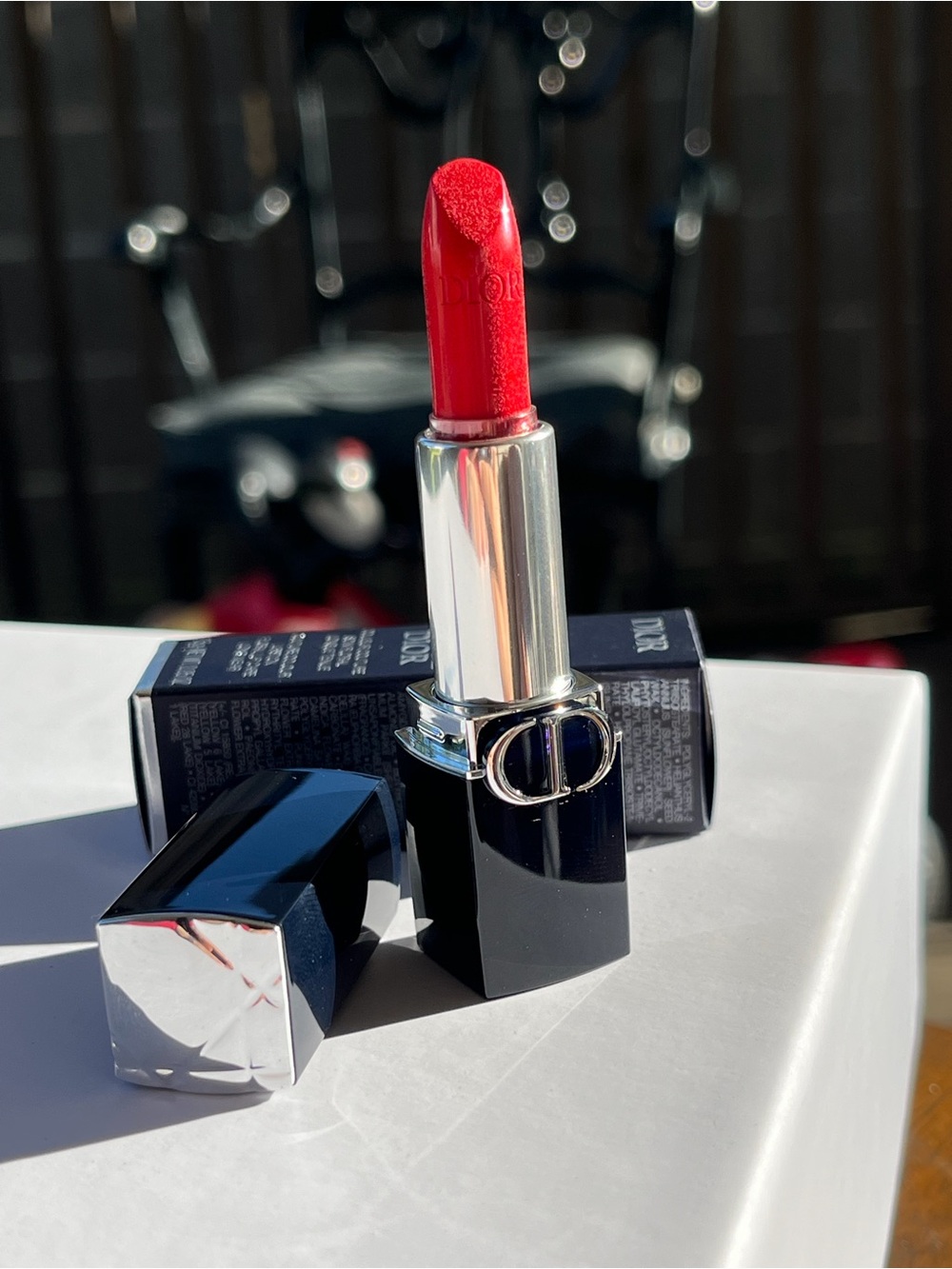 Dior Lipstick in Rouge Red-999 satin